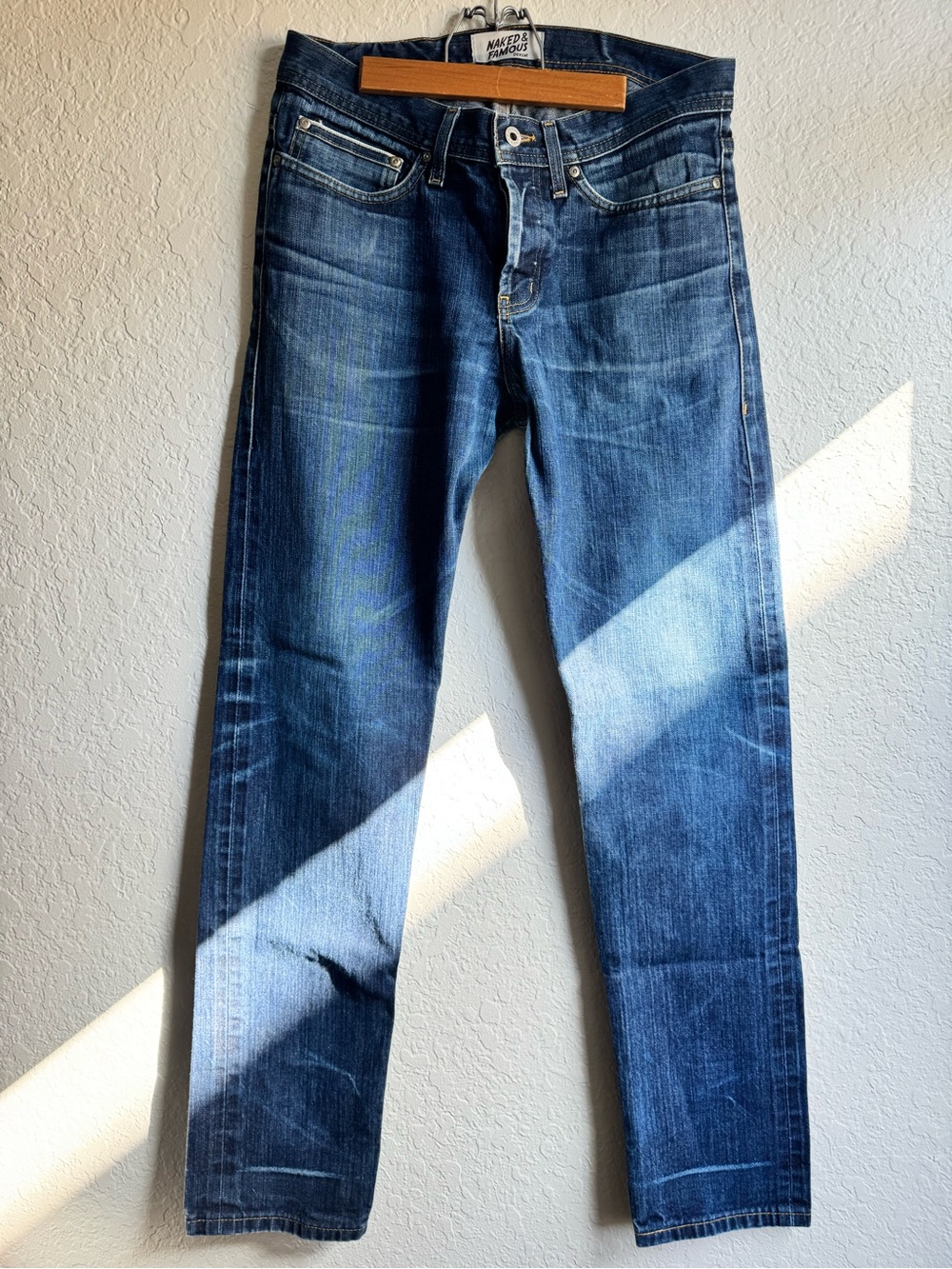 Naked & Famous Denim Slim Dark Blue Jeans